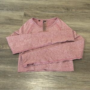 Gymshark cropped long sleeve workout shirt